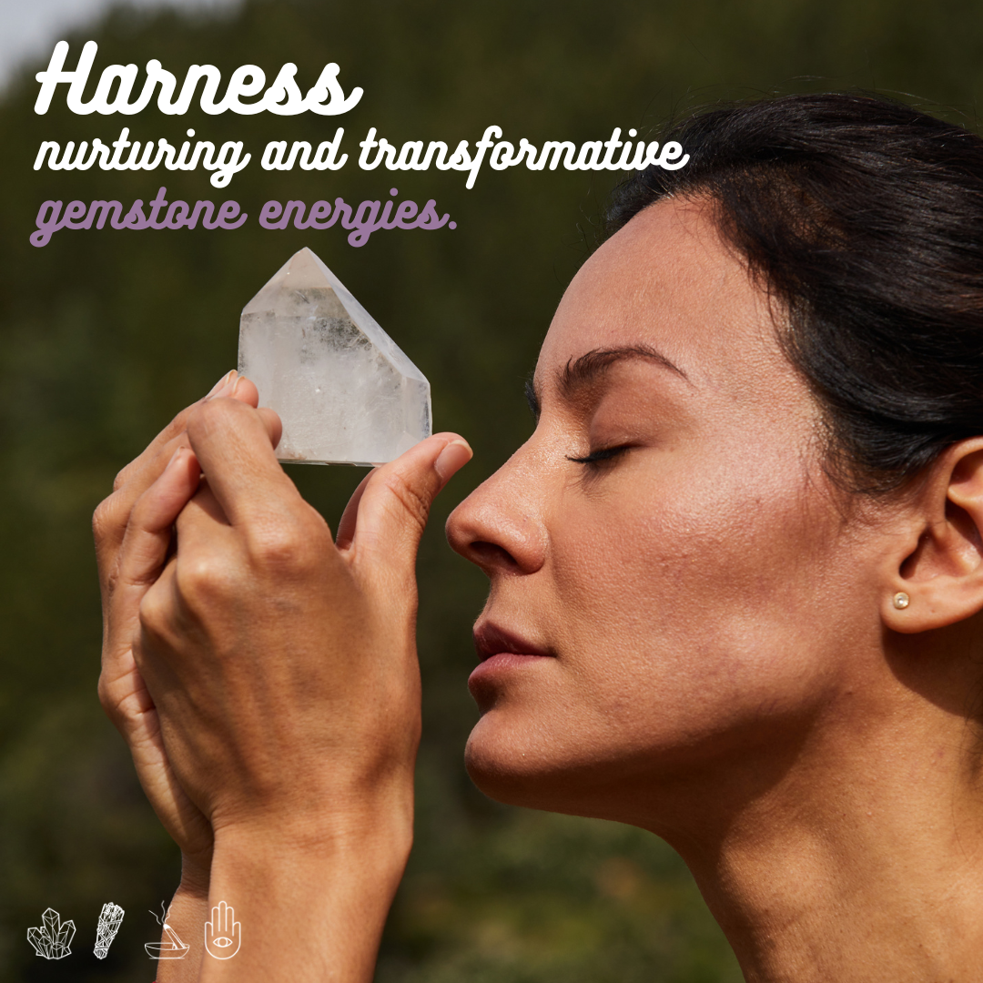 Harness nurturing and transformative energy from your crystals. You will learn daily practices to support your wellness journey.